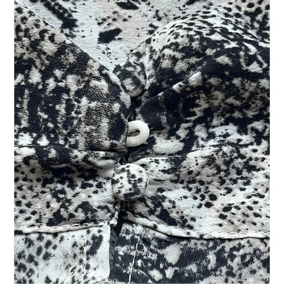 Do+Be Mock Neck Snakeskin Sleeveless‎ Drop Waist Dress Women Size Small - Picture 9 of 12